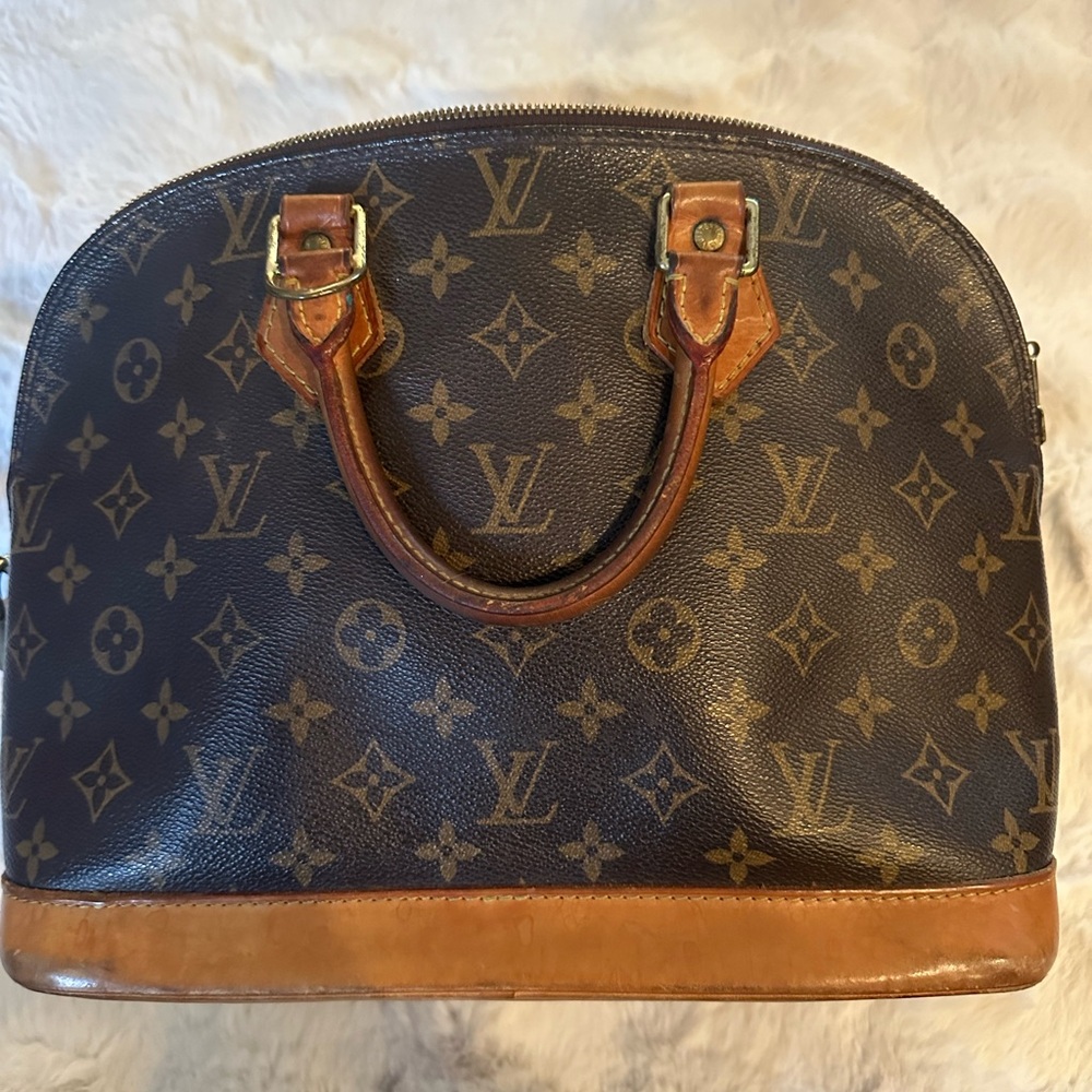 Louis Vuitton Monogram Dome Satchel in Brown and Tan